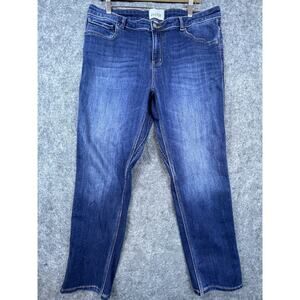 Du/er Jeans Mens 33‎ Blue Straight Slim Taper Stretch